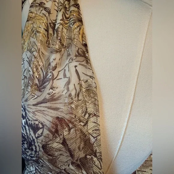 Haute Hippie iridescent dress -gotta see to believe-sexy with gold highlights XS - Picture 6 of 12